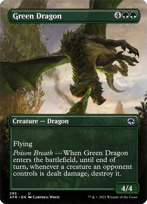 Green Dragon (295) [Adventures in the Forgotten Realms] [Borderless]