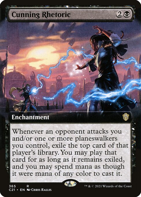 Cunning Rhetoric (365) [Commander 2021] [Extended Art]