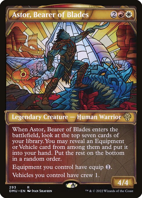 Astor, Bearer of Blades (293) [Dominaria United] [Showcase]