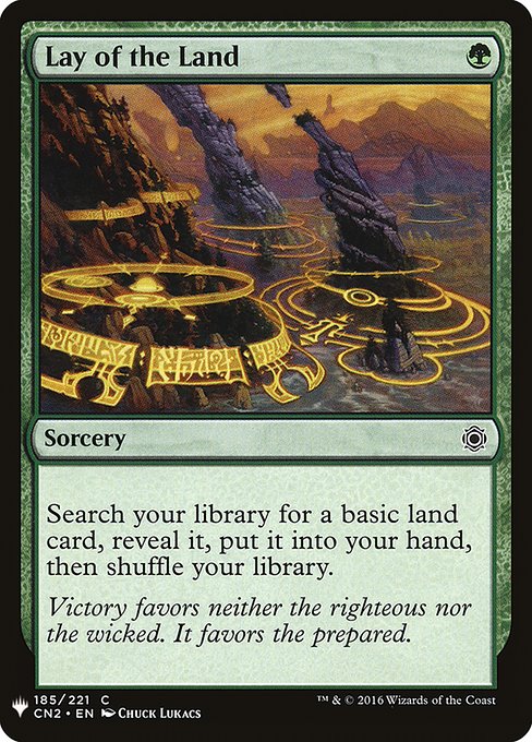 Lay of the Land (CN2-185) [The List]