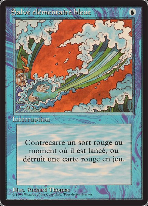 Blue Elemental Blast (49) [Foreign Black Border]