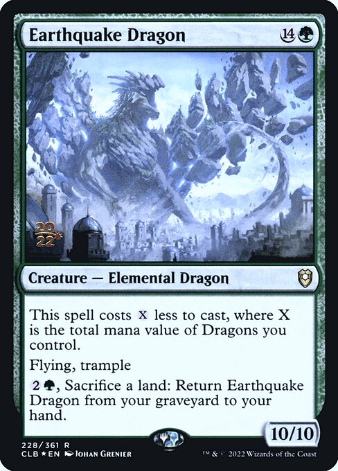 Earthquake Dragon (228s) [Battle for Baldur's Gate Promos]