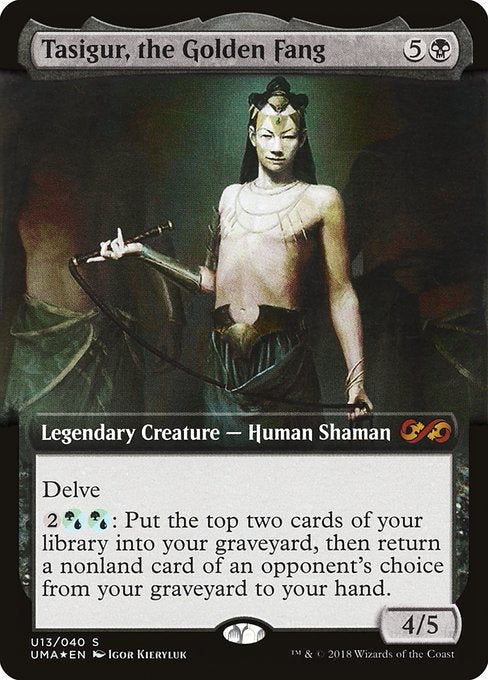 Tasigur, the Golden Fang (U13) [Ultimate Box Topper] [Extended Art]