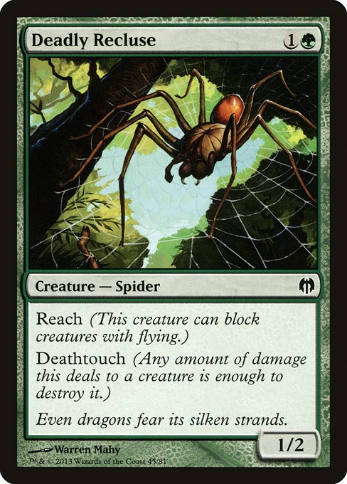 Deadly Recluse (45) [Duel Decks: Heroes vs. Monsters]