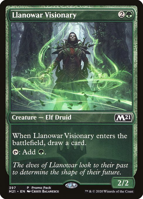 Llanowar Visionary (397) [Core Set 2021]