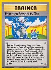 Pokemon Personality Test (102/105) [Neo Destiny (Unlimited)]