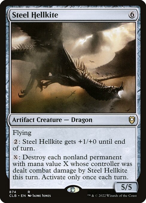 Steel Hellkite (874) [Commander Legends: Battle for Baldur's Gate]