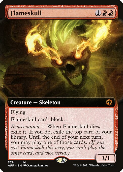 Flameskull (378) [Adventures in the Forgotten Realms] [Extended Art]