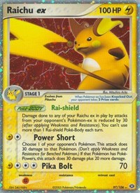 Raichu ex (97/106) [Emerald]