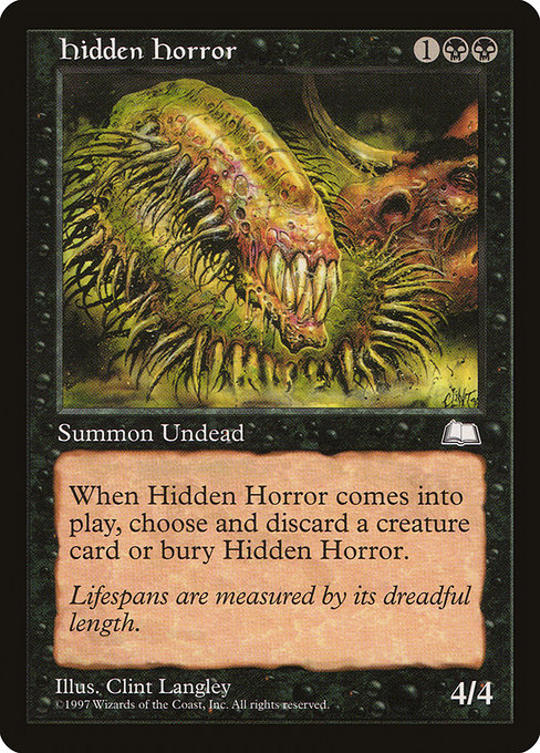 Hidden Horror (72) [Weatherlight]