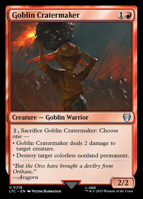 Goblin Cratermaker (218) [Tales of Middle-earth Commander]
