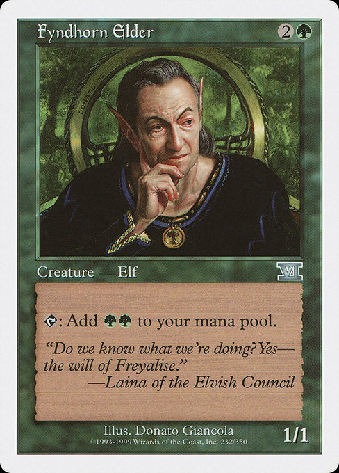Fyndhorn Elder (232) [Classic Sixth Edition]