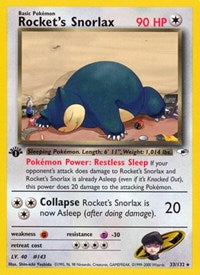 Rocket's Snorlax (033/132) [Gym Heroes (Unlimited)]