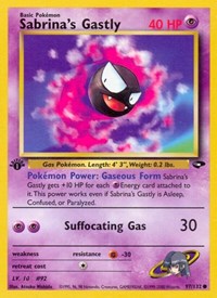 Sabrina's Gastly (97) (097/132) [Gym Challenge (Unlimited)]
