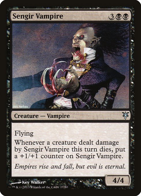 Sengir Vampire (17) [Duel Decks: Sorin vs. Tibalt]