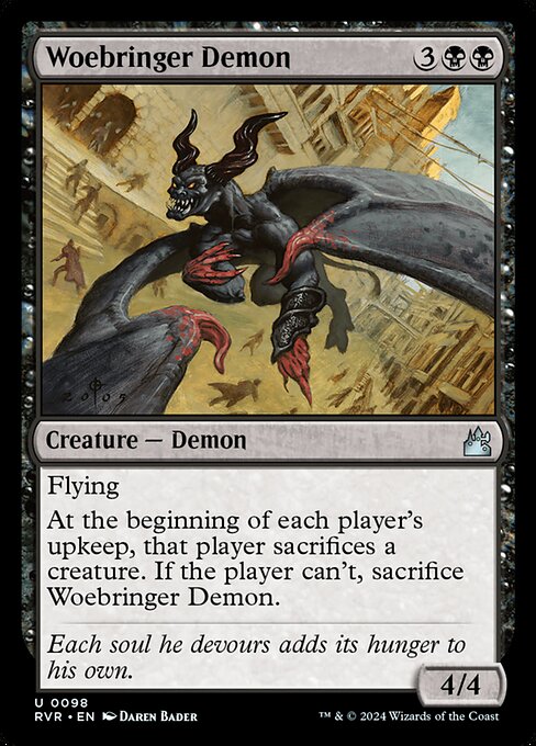 Woebringer Demon (98) [Ravnica Remastered]