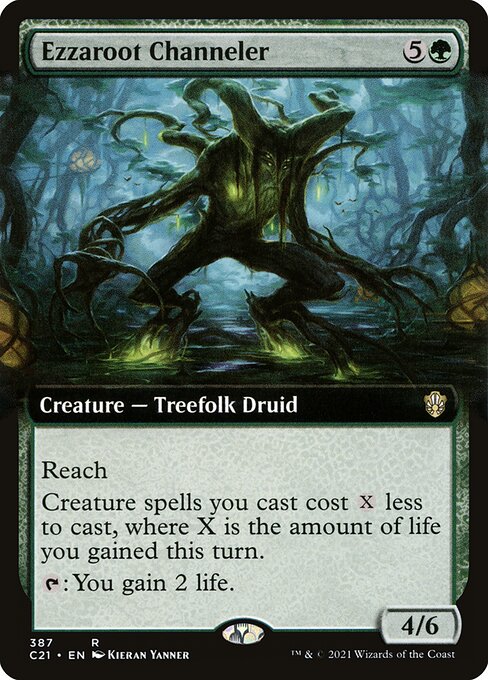 Ezzaroot Channeler (387) [Commander 2021] [Extended Art]