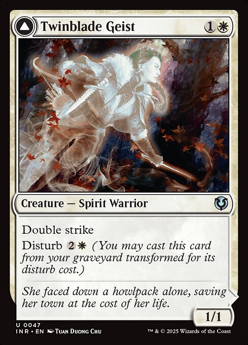 Twinblade Geist // Twinblade Invocation (47) [Innistrad Remastered]