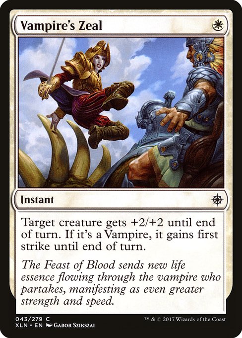 Vampire's Zeal (43) [Ixalan]