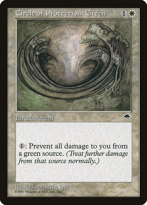Circle of Protection: Green (10) [Tempest]
