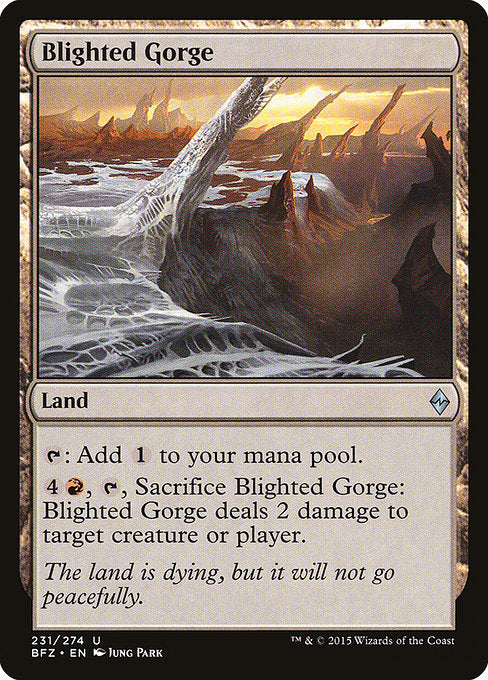 Blighted Gorge (231) [Battle for Zendikar]