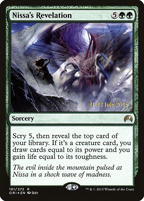 Nissa's Revelation (191s) [Magic Origins Promos]