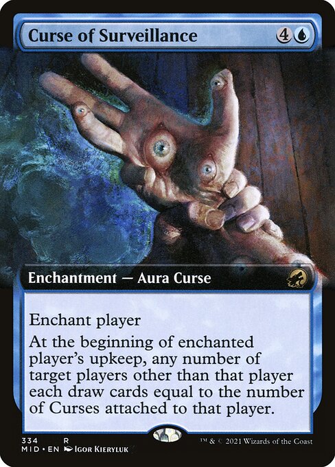 Curse of Surveillance (334) [Innistrad: Midnight Hunt] [Extended Art]