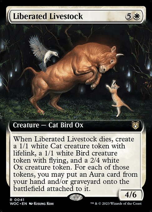 Liberated Livestock (41) [Wilds of Eldraine Commander] [Extended Art]