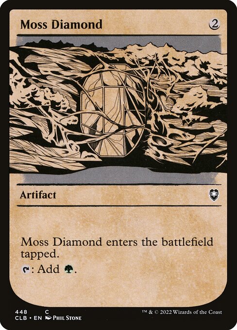 Moss Diamond (448) [Commander Legends: Battle for Baldur's Gate] [Showcase]