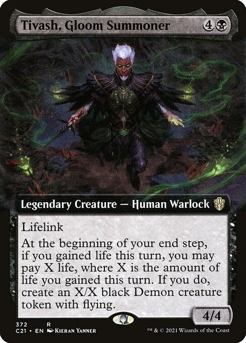 Tivash, Gloom Summoner (372) [Commander 2021] [Extended Art]