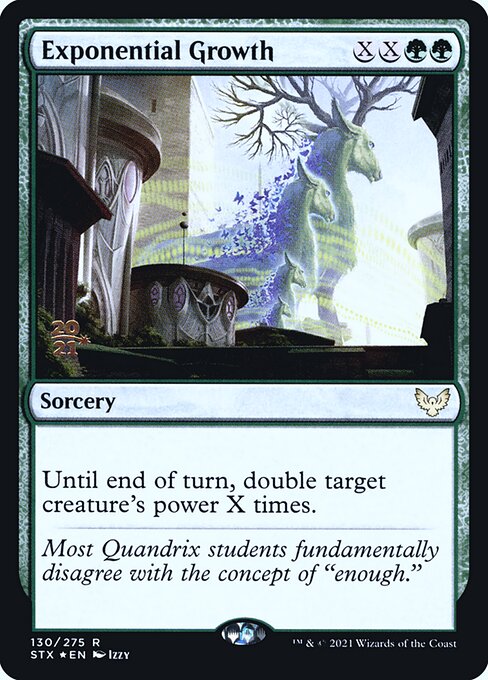 Exponential Growth (130s) [Strixhaven: School of Mages Promos]