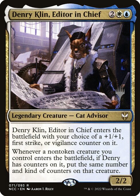 Denry Klin, Editor in Chief (71p) [New Capenna Commander Promos]