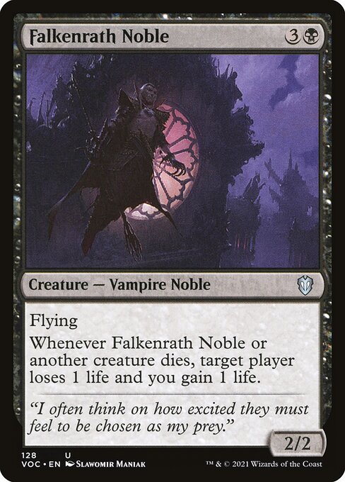 Falkenrath Noble (128) [Crimson Vow Commander]