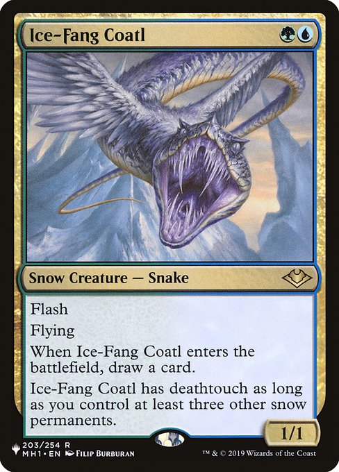 Ice-Fang Coatl (MH1-203) [The List]