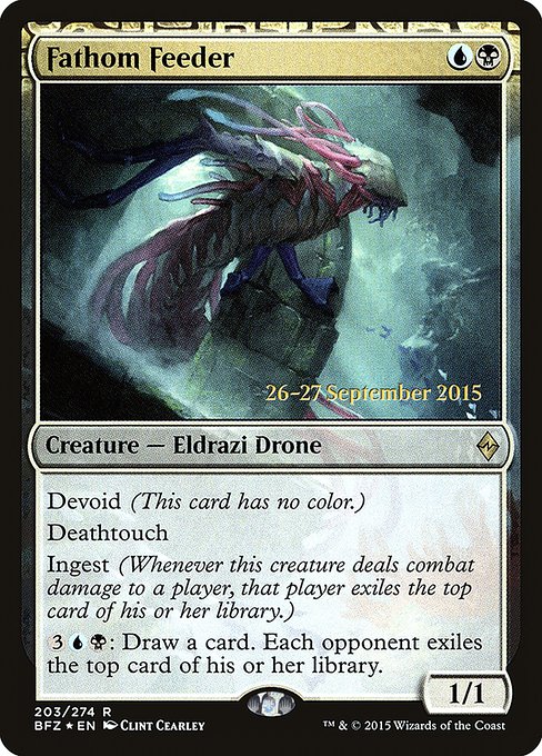 Fathom Feeder (203s) [Battle for Zendikar Promos]