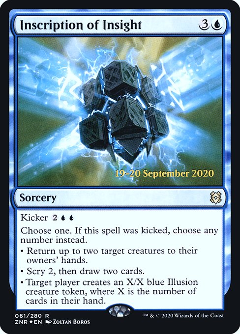Inscription of Insight (61s) [Zendikar Rising Promos]