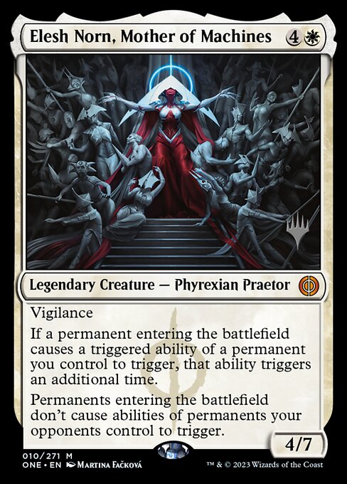 Elesh Norn, Mother of Machines (10p) [Phyrexia: All Will Be One Promos]