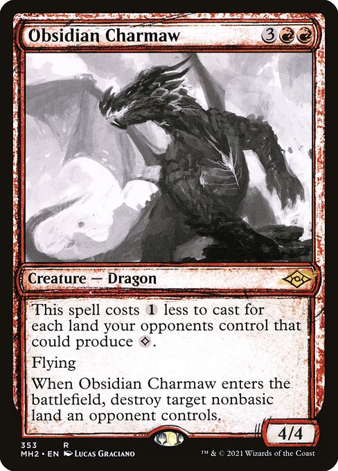 Obsidian Charmaw (353) [Modern Horizons 2] [Showcase]