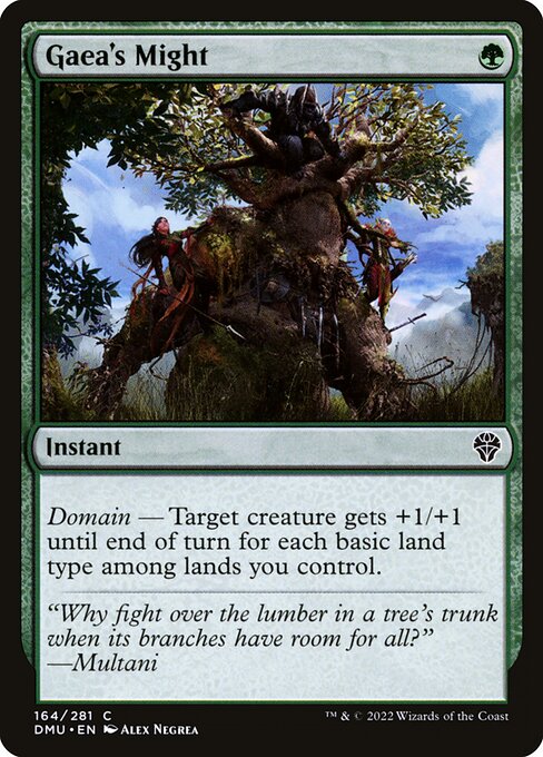 Gaea's Might (164) [Dominaria United]