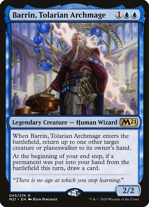 Barrin, Tolarian Archmage (45p) [Core Set 2021 Promos]