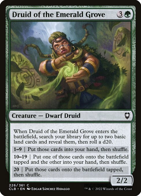 Druid of the Emerald Grove (226) [Commander Legends: Battle for Baldur's Gate]