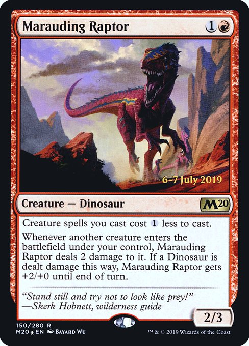Marauding Raptor (150s) [Core Set 2020 Promos]