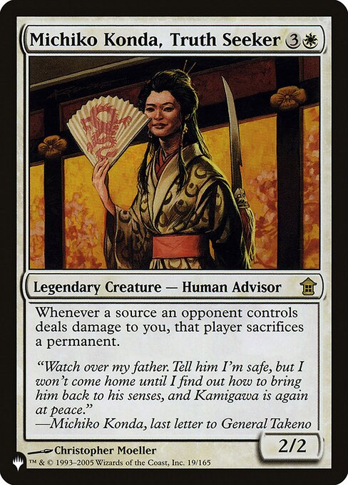 Michiko Konda, Truth Seeker (SOK-19) [The List]