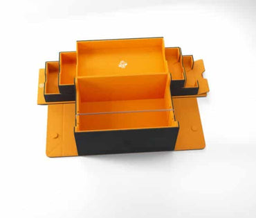 Gamegenic Games' Lair 600+ Black/Orange Deck Box image 1