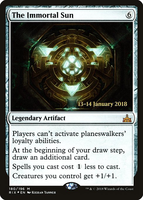 The Immortal Sun (180s) [Rivals of Ixalan Promos]