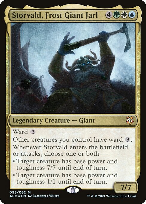 Storvald, Frost Giant Jarl (55) [Forgotten Realms Commander]