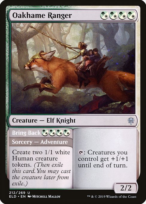 Oakhame Ranger // Bring Back (212) [Throne of Eldraine]