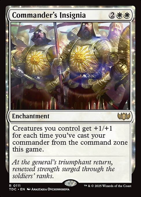 Commander's Insignia (111) [Tarkir: Dragonstorm Commander]