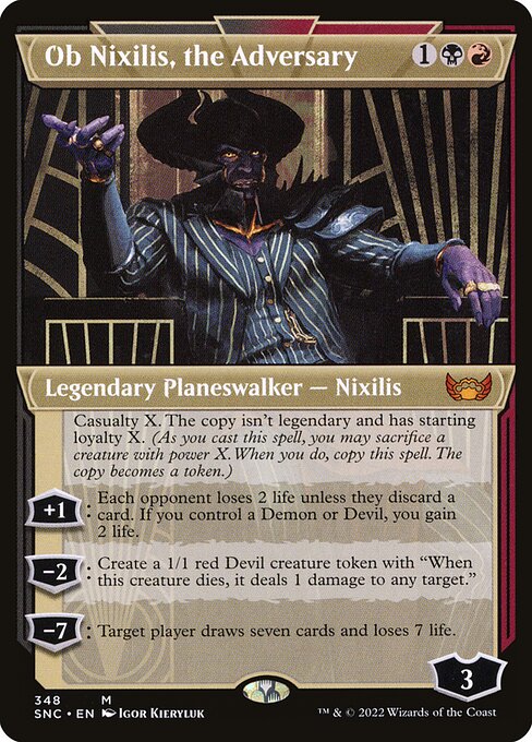 Ob Nixilis, the Adversary (348) [Streets of New Capenna] [Showcase]