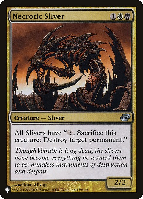 Necrotic Sliver (PLC-159) [The List]